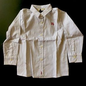 Monnalisa Hitchiker button up dress shirt, boys size 12 months